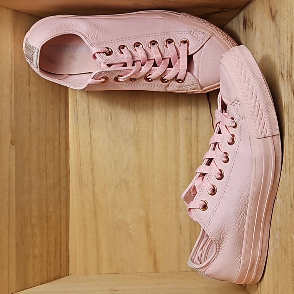 Converse Unisexleather Donna Scarpe Vintage Pink Sneakers